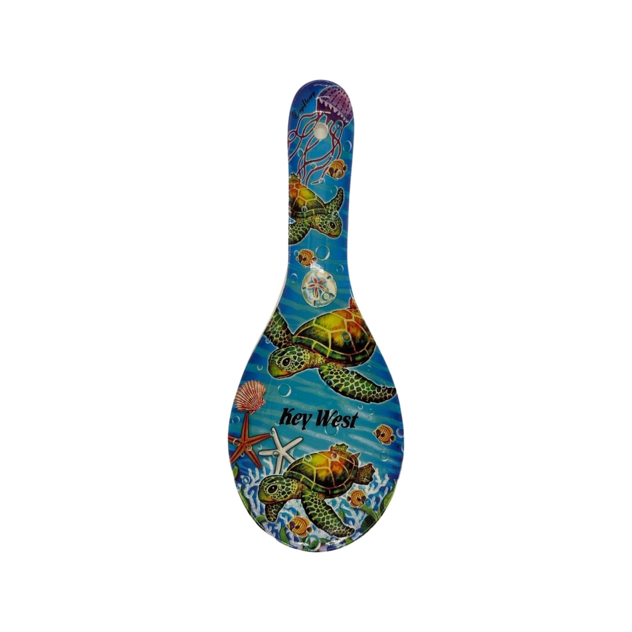 Ceramic Key West Turtle Spoon Rest