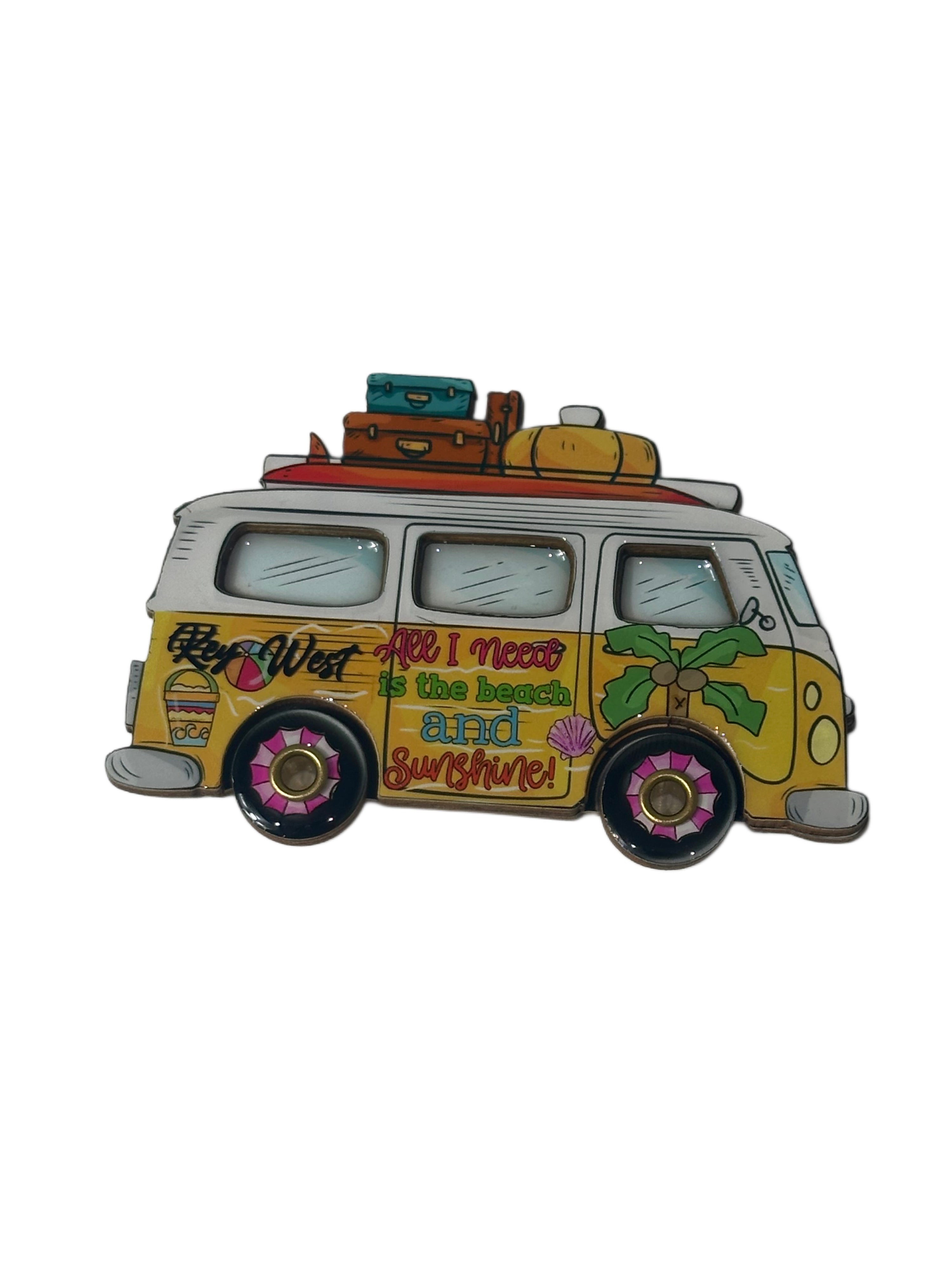 All I Need Is Beach And Sunshine Key West Van Magnet
