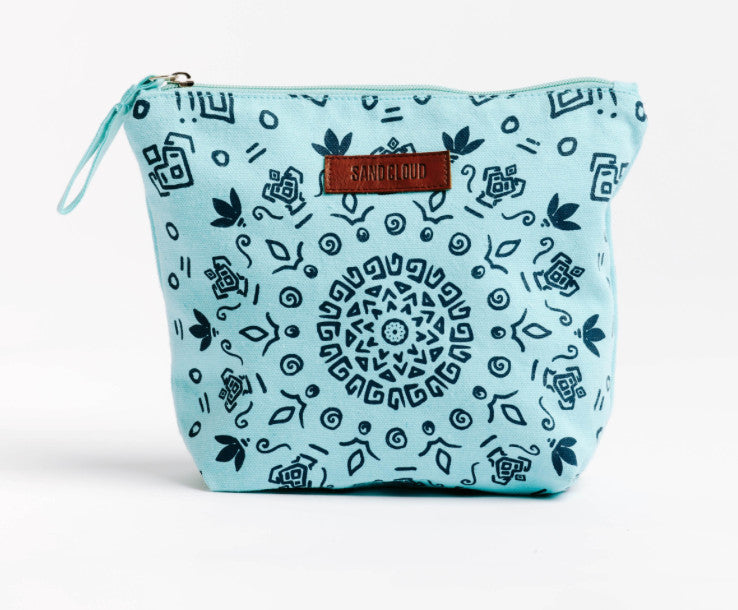Sand Cloud Mandala Zipper Pouch Seaglass