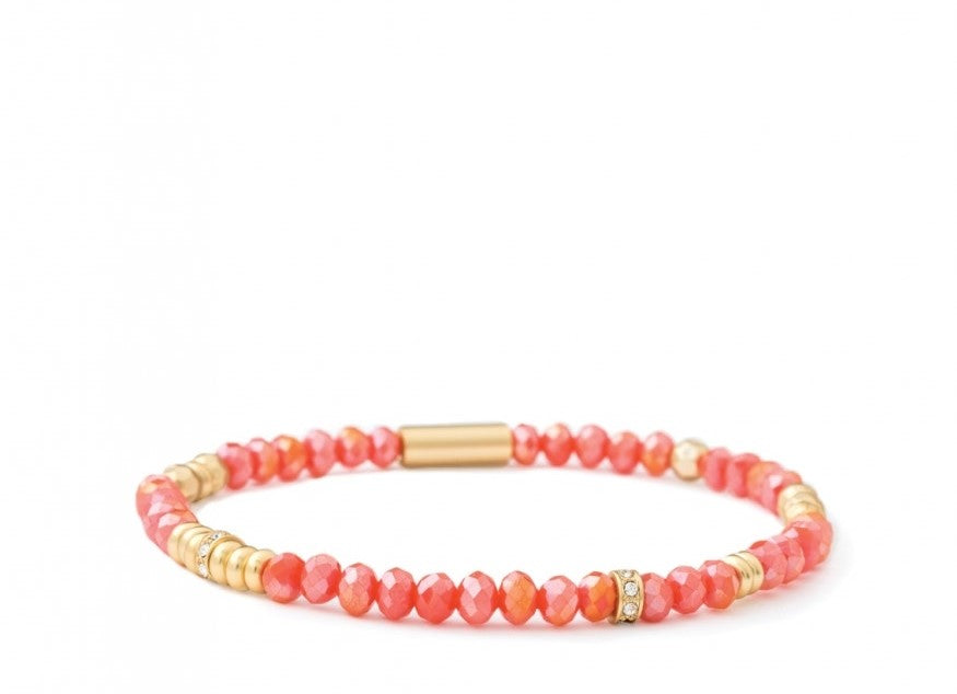 Spartina Stretch Bracelet 4mm Coral