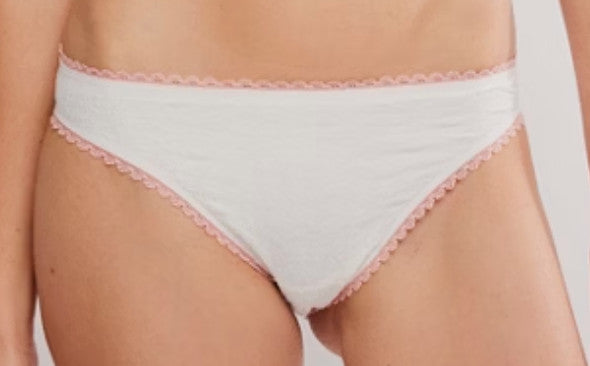 Free People Sweet Point Seamless Bikini Undies White Alyssum