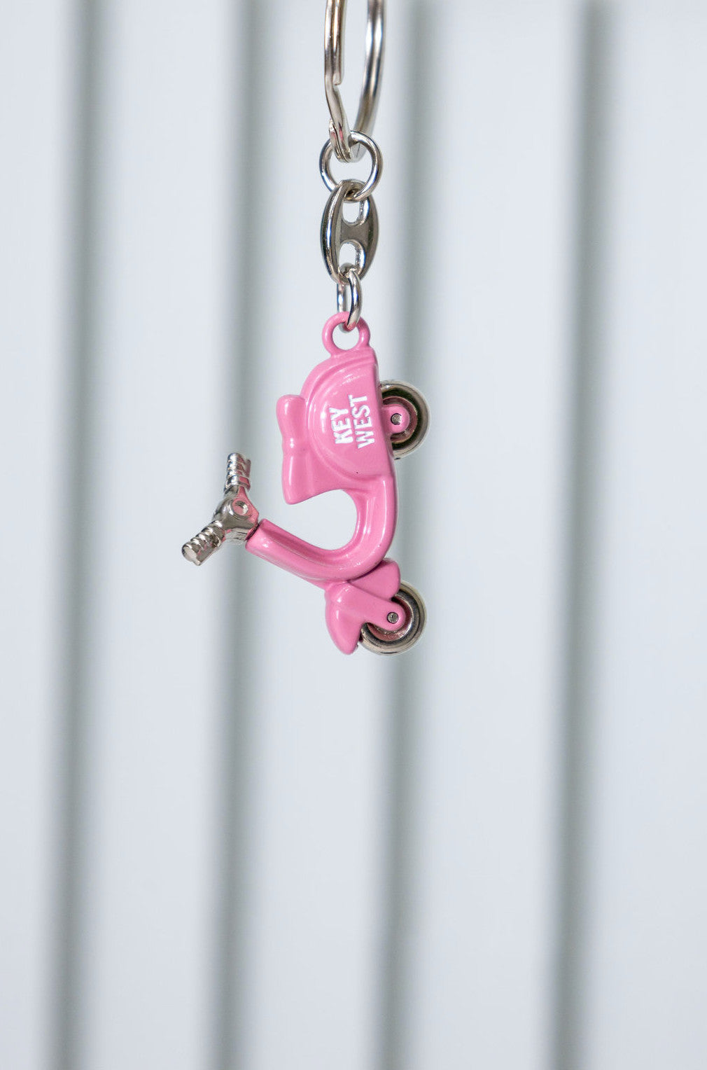 Key West Pink Scooter Keychain