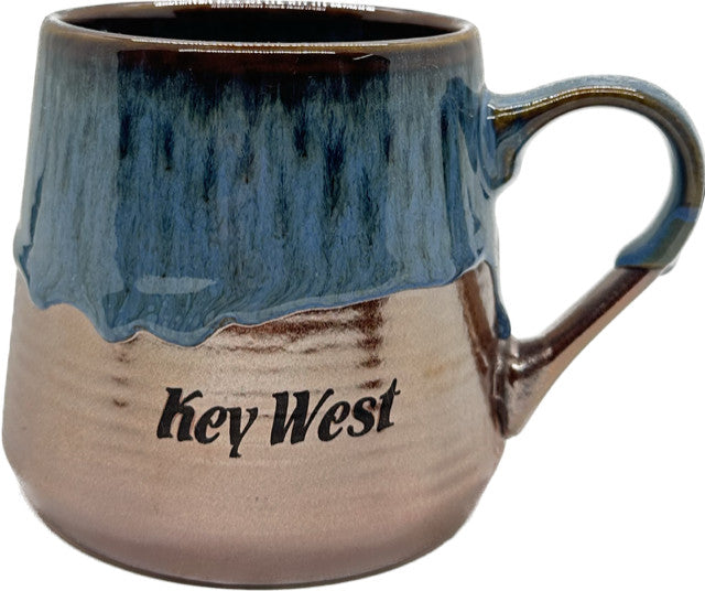 Wide Metallic Glazed Key West 18oz Drip Mug