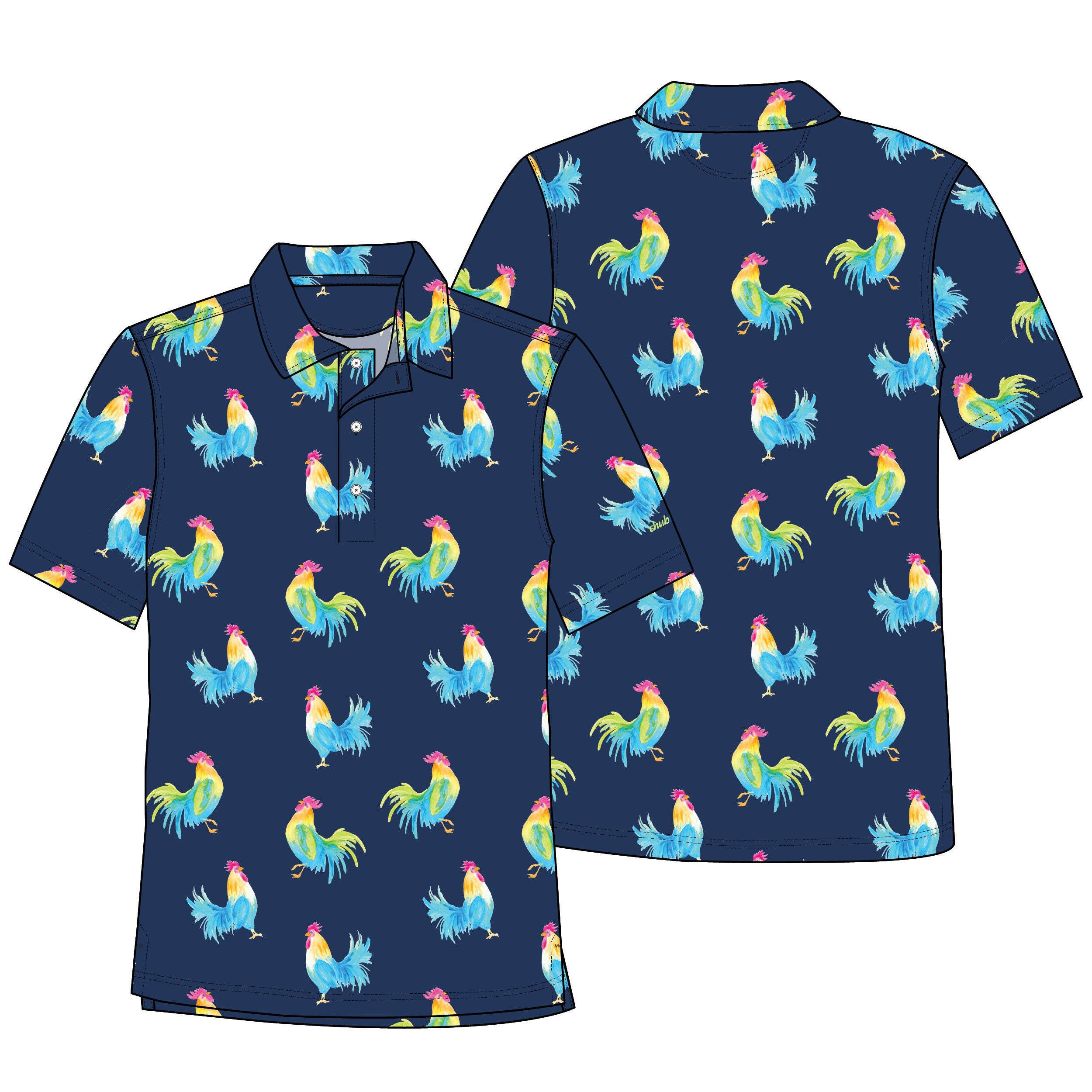 Chubbies The Fowl Play Performance Polo 2.0