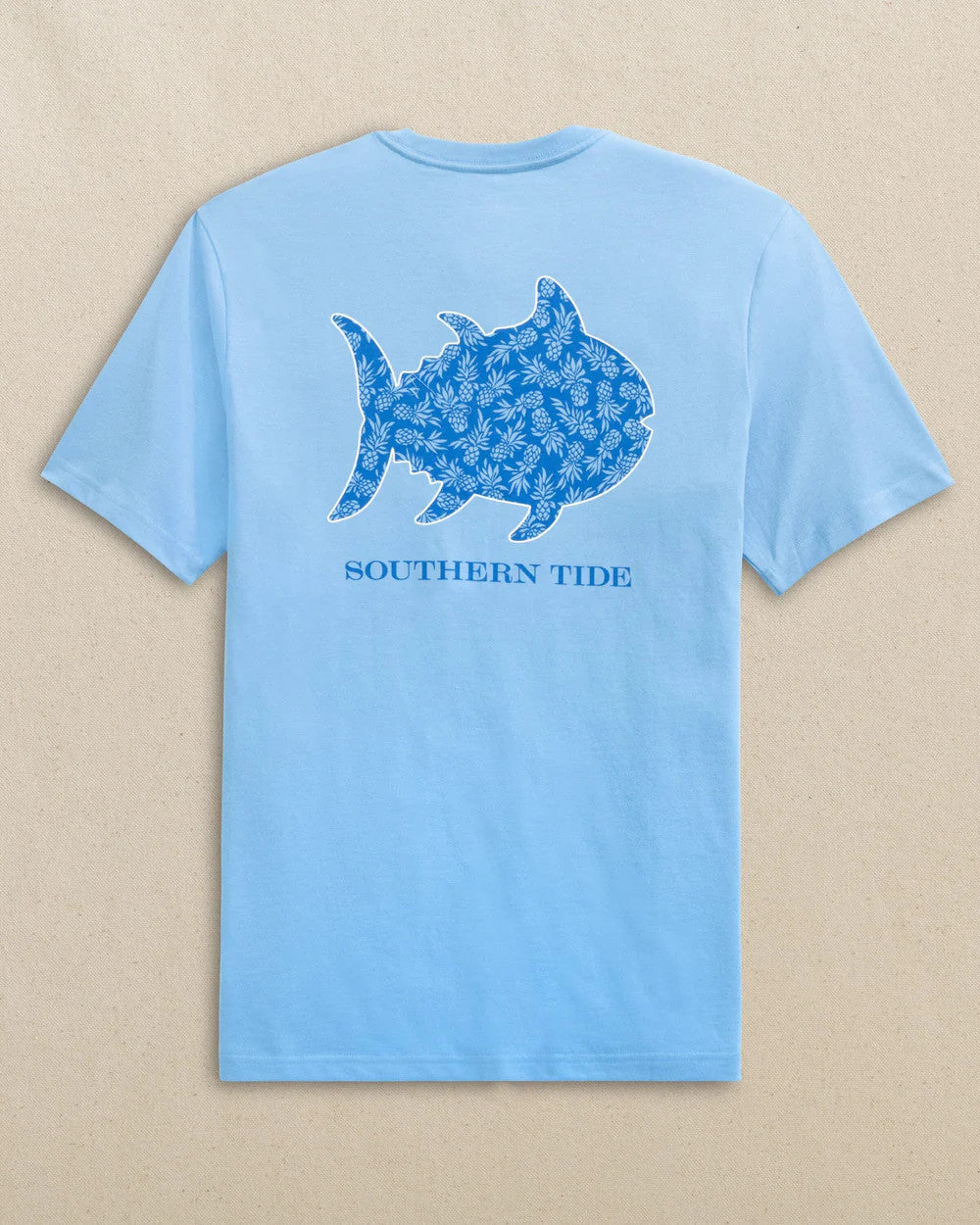 Southern Tide Pineapple Parade Skipjack Tee SS Ocean Channel