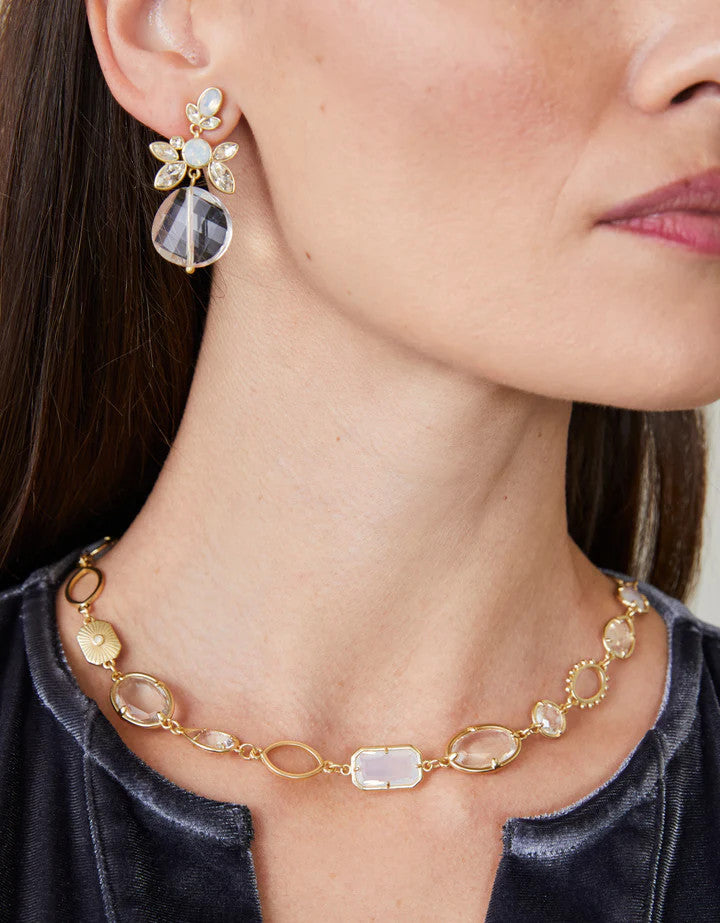 Spartina 18" Lagoon Necklace Crystal