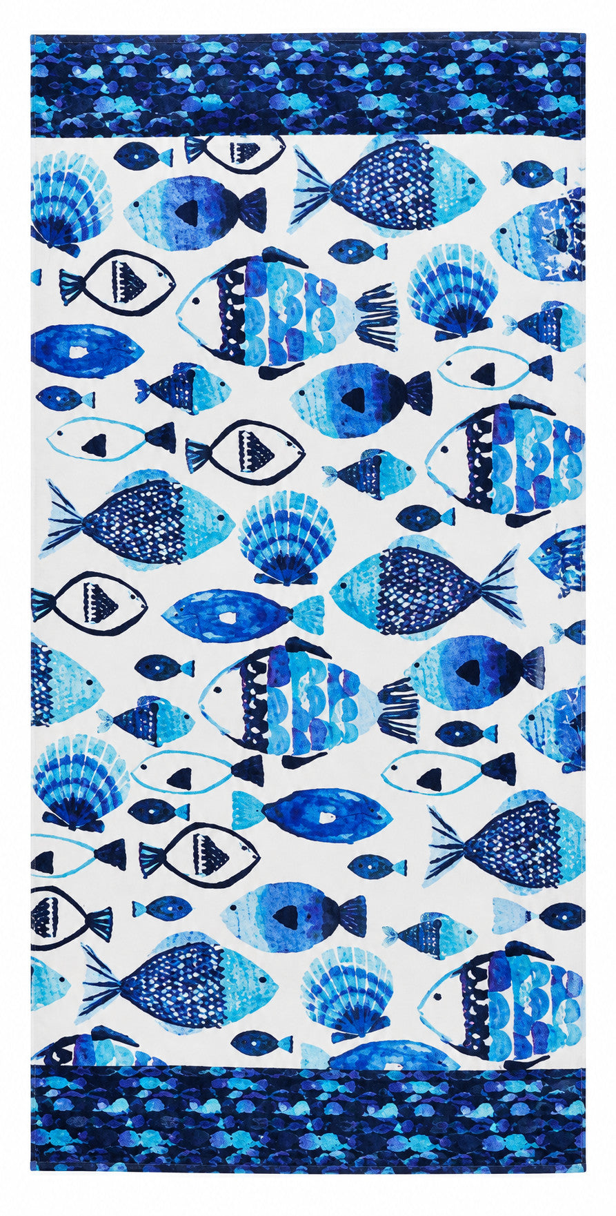 Seas Fish Towel Blue Multi