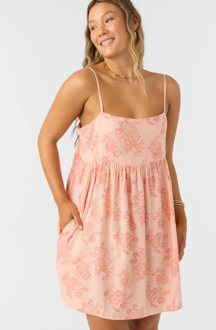 O'Neill Saskia Dress Coral Pink