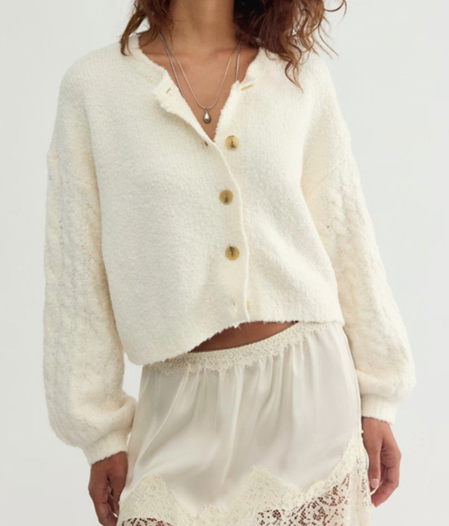 Free People Thistle Cardi Sugar Swizzle