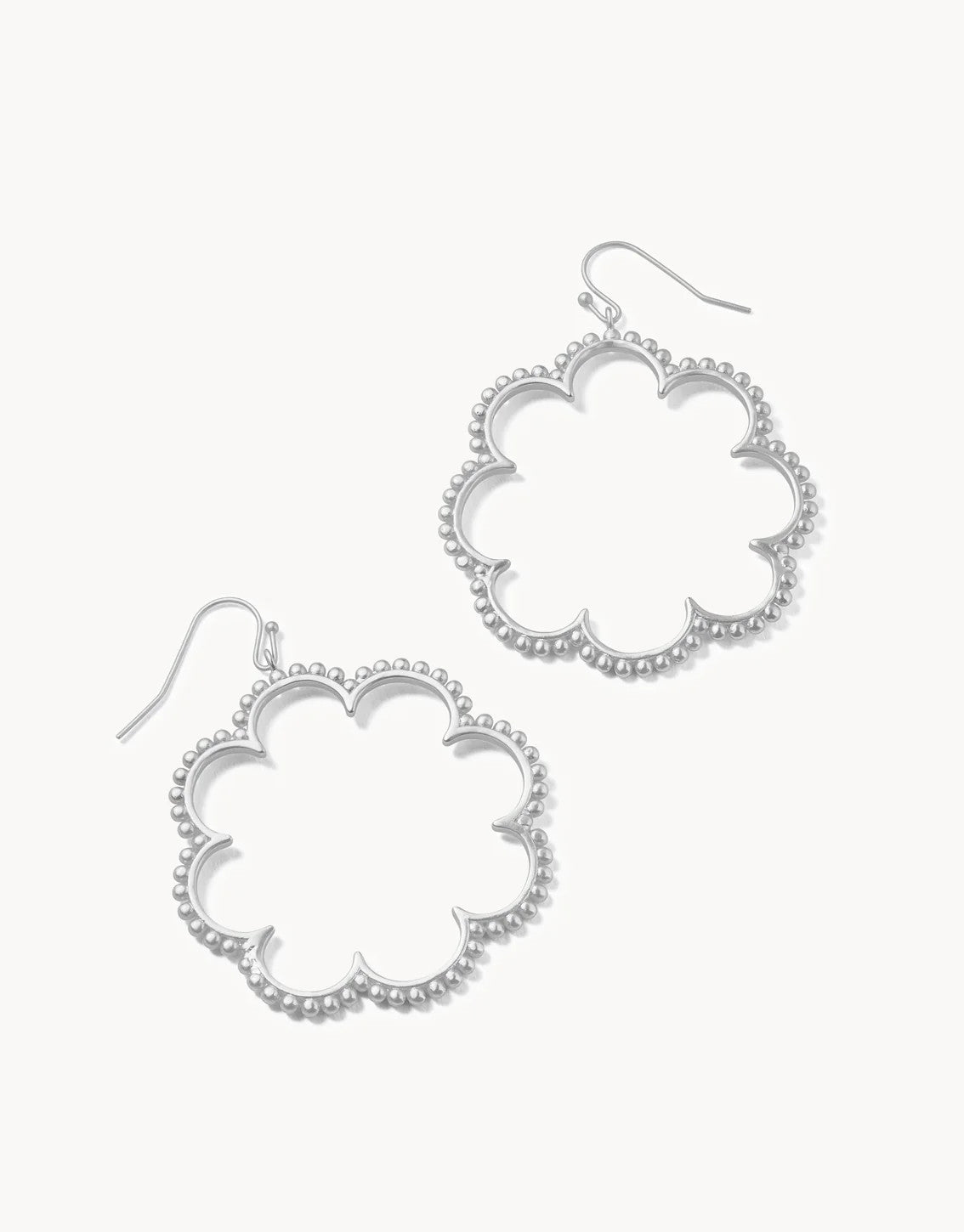 Spartina Dotted Daisy Earrings Silver