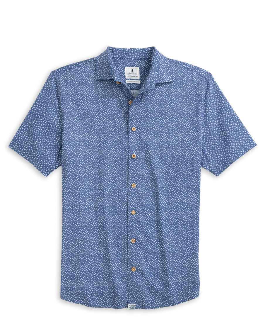 Johnnie-O Patel Button Down Shirt SS Navy