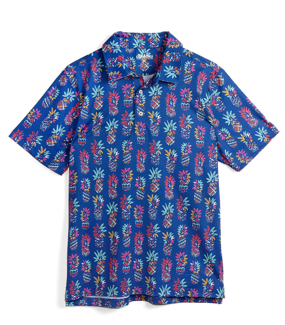 Chubbies The Pineapple Sketch Performance Polo