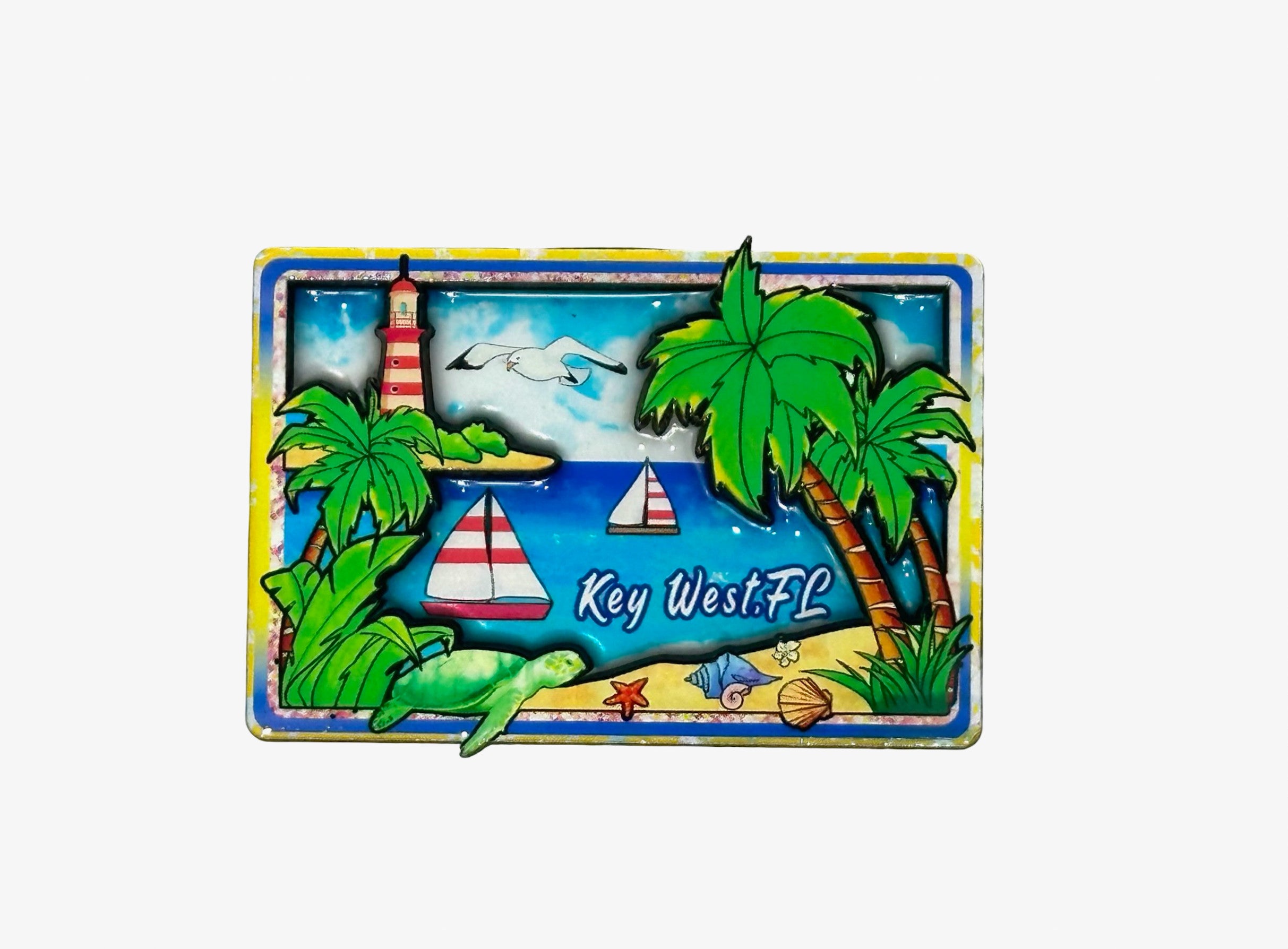 Seaside Lighthouse Beach Key West Magnet