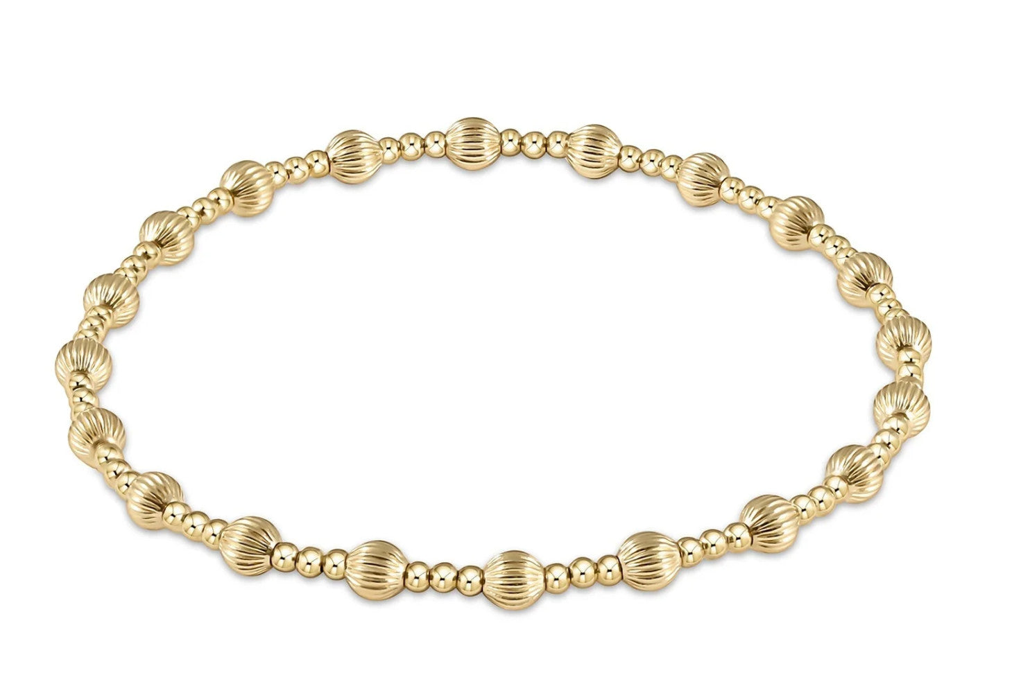 Enewton Dignity Sincerity Pattern 4mm Bead Bracelet Gold