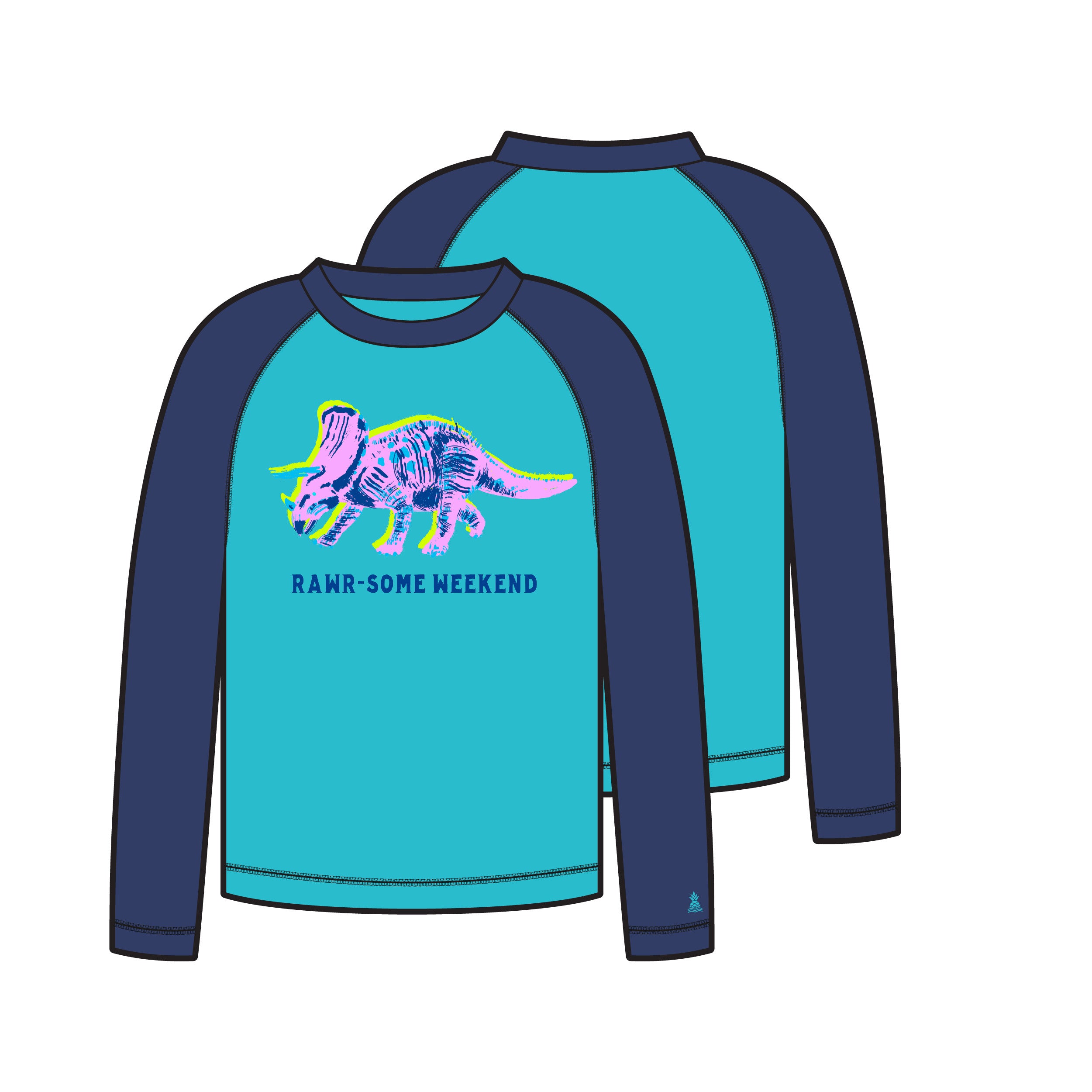 Chubbies Kids The Dino-mite Rashguard