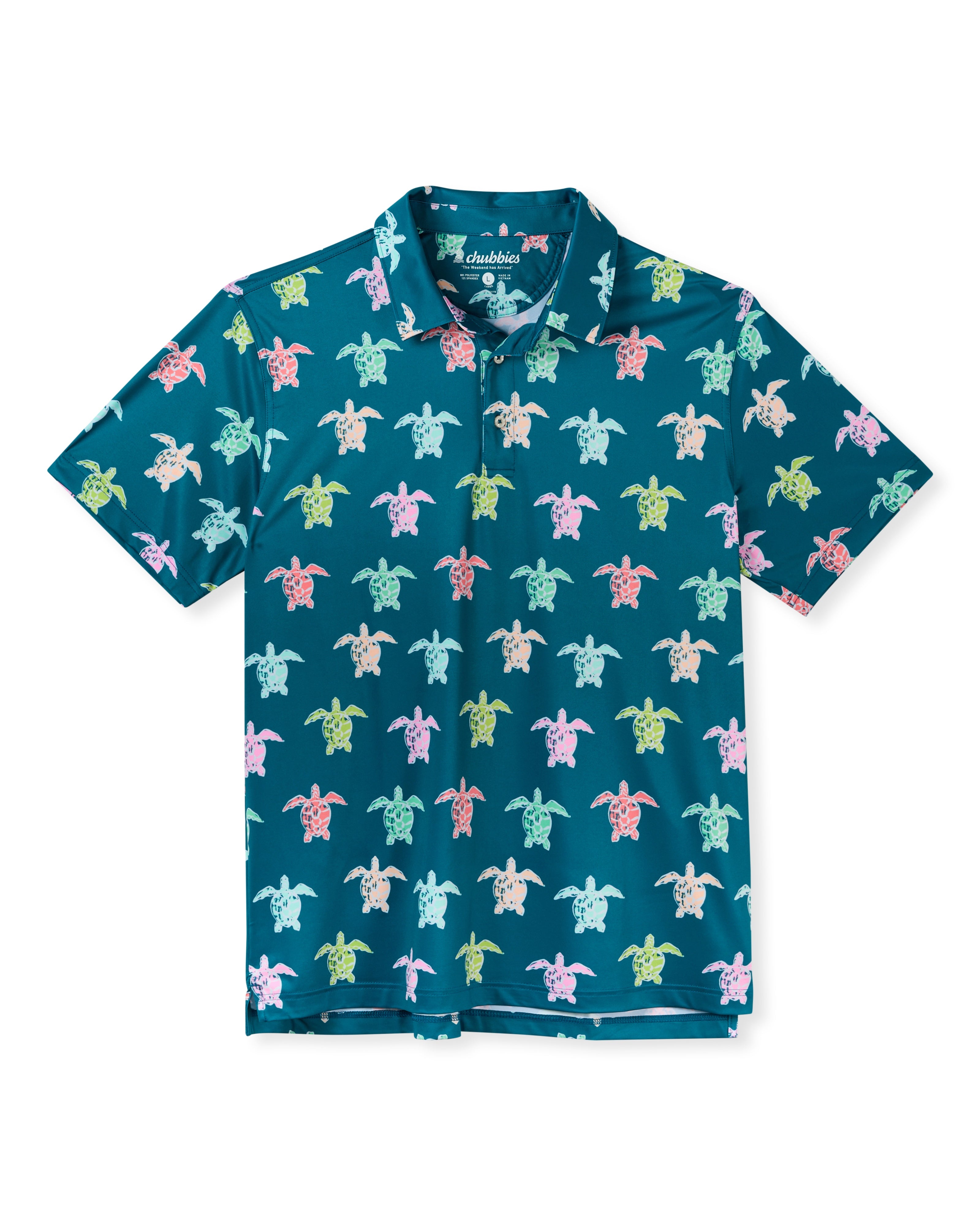 Chubbies The Turtally Awesome Performance Polo