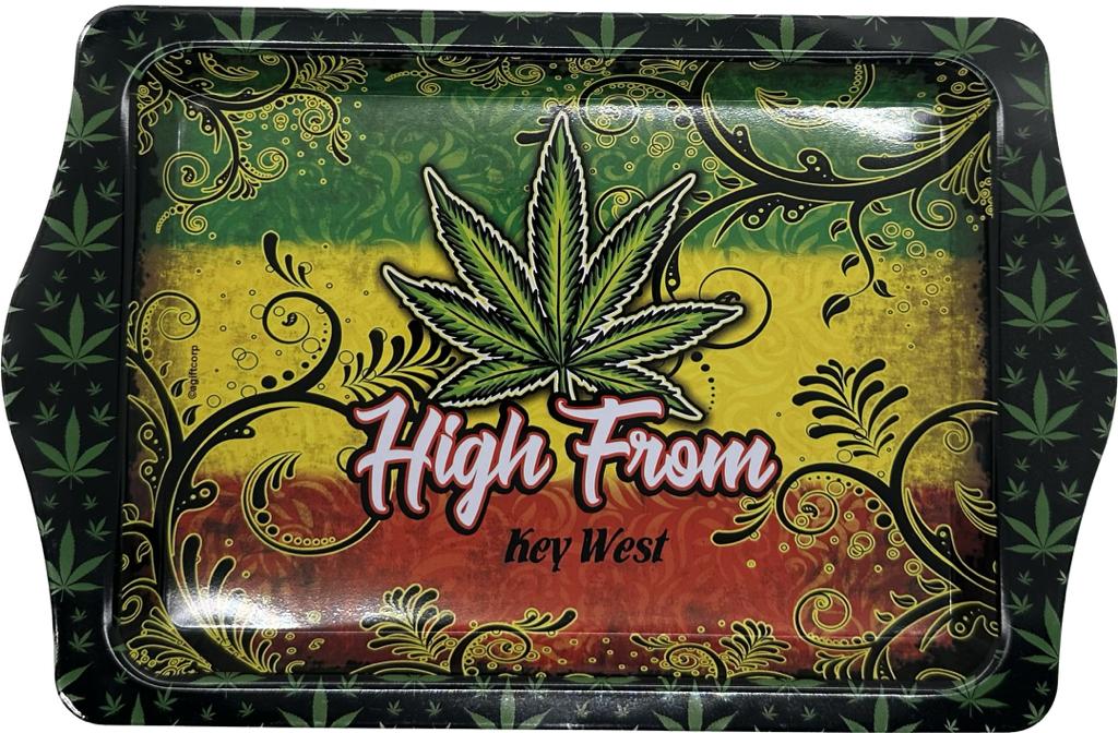 "High From" Key West Reggae 10"x6" Tin Tray