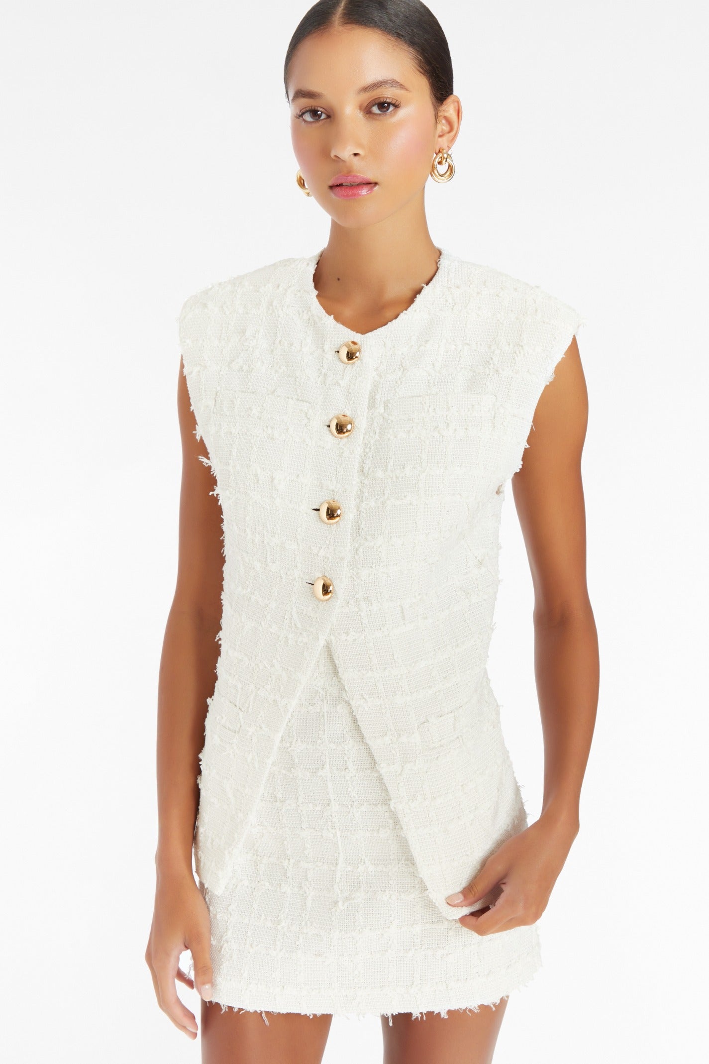 Amanda Uprichard Hughes Vest White