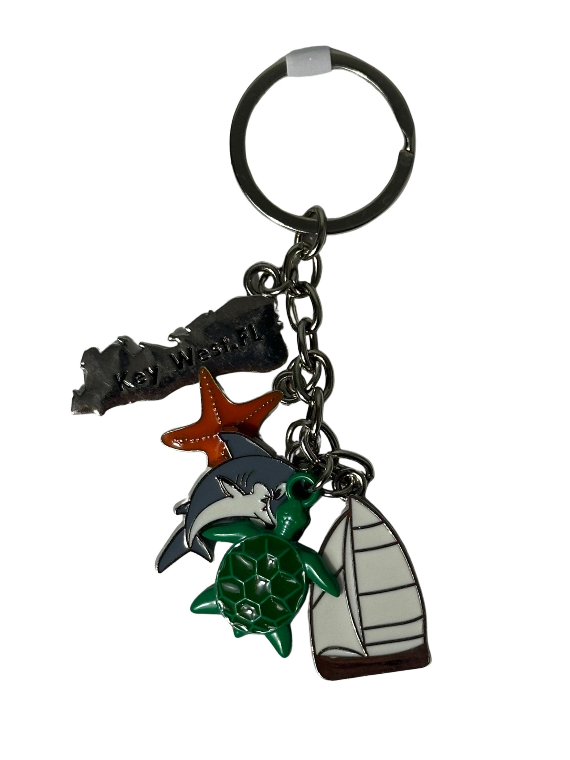 Coastal Charms Key West Keychain