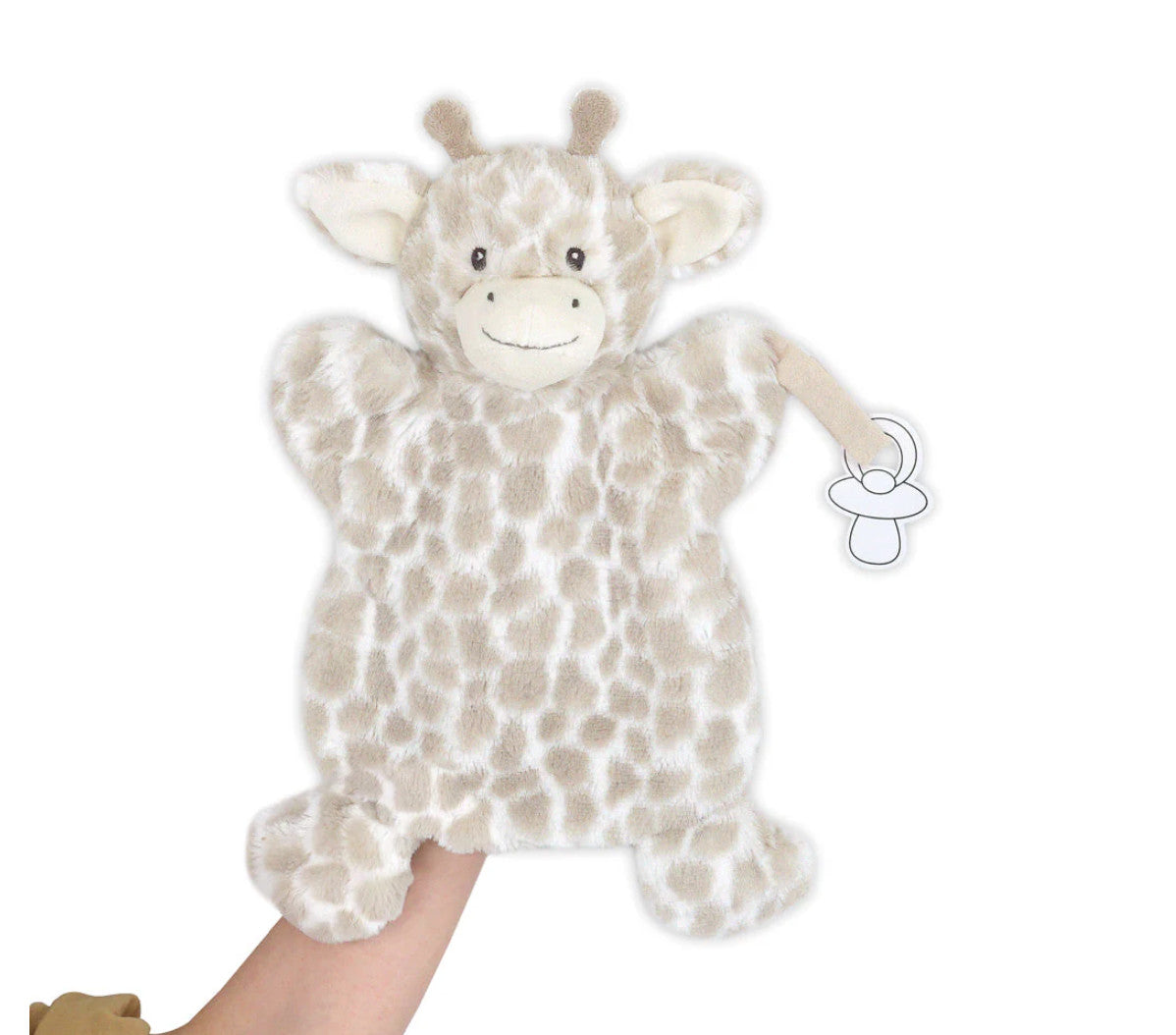 Mon Ami Gentry Giraffe Paci Holder Puppet Plush Toy Multi