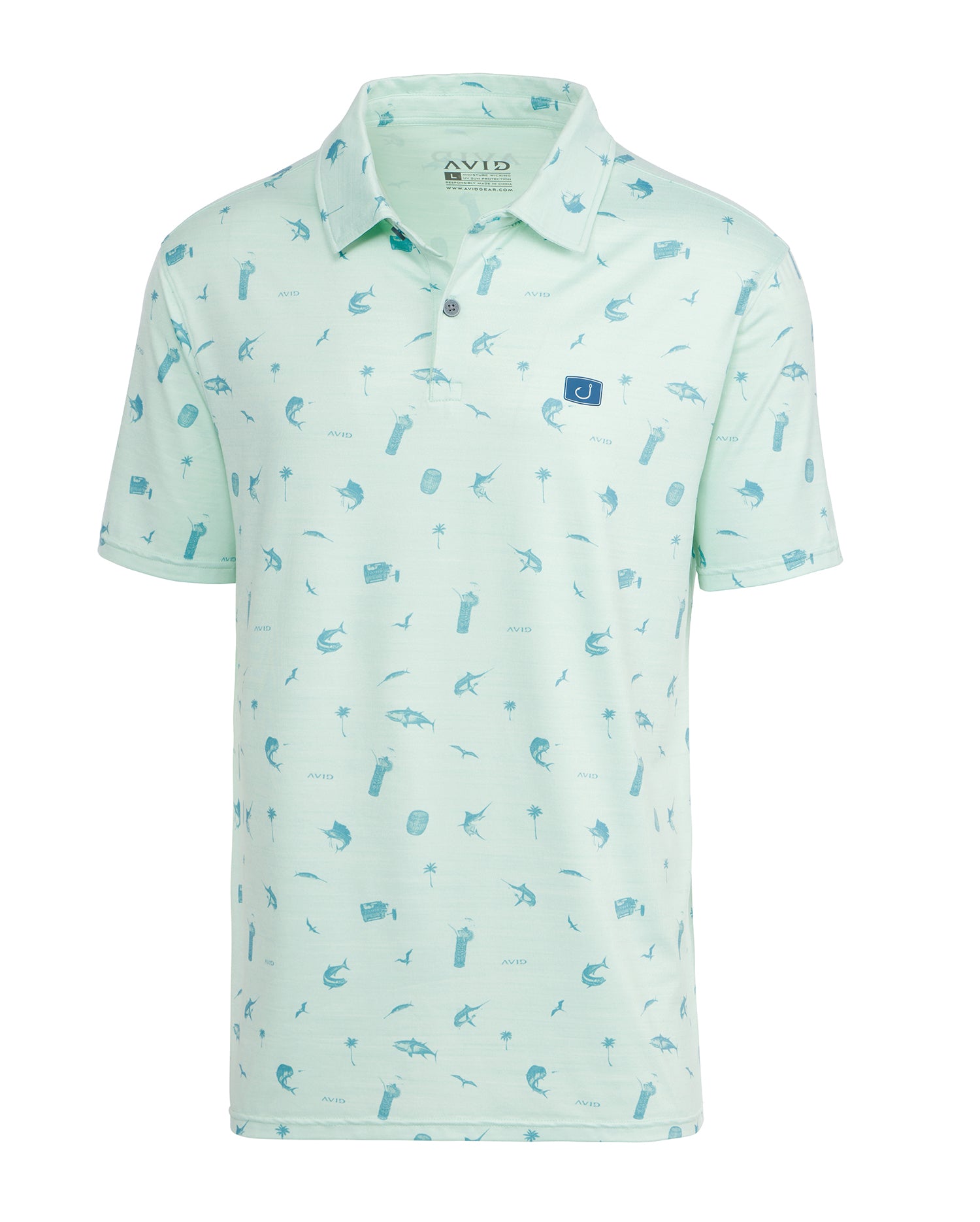 Avid West Winds Pacifico Polo Seafoam