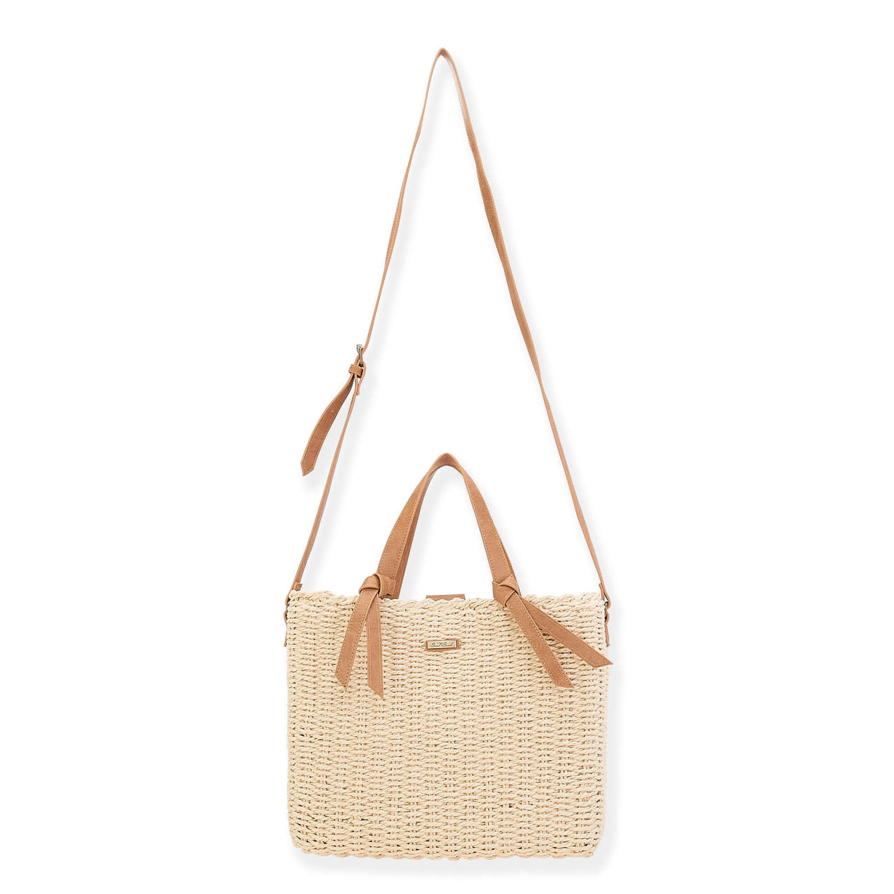 Sun 'N' Sand Woven Structured Carry All Tote Bag