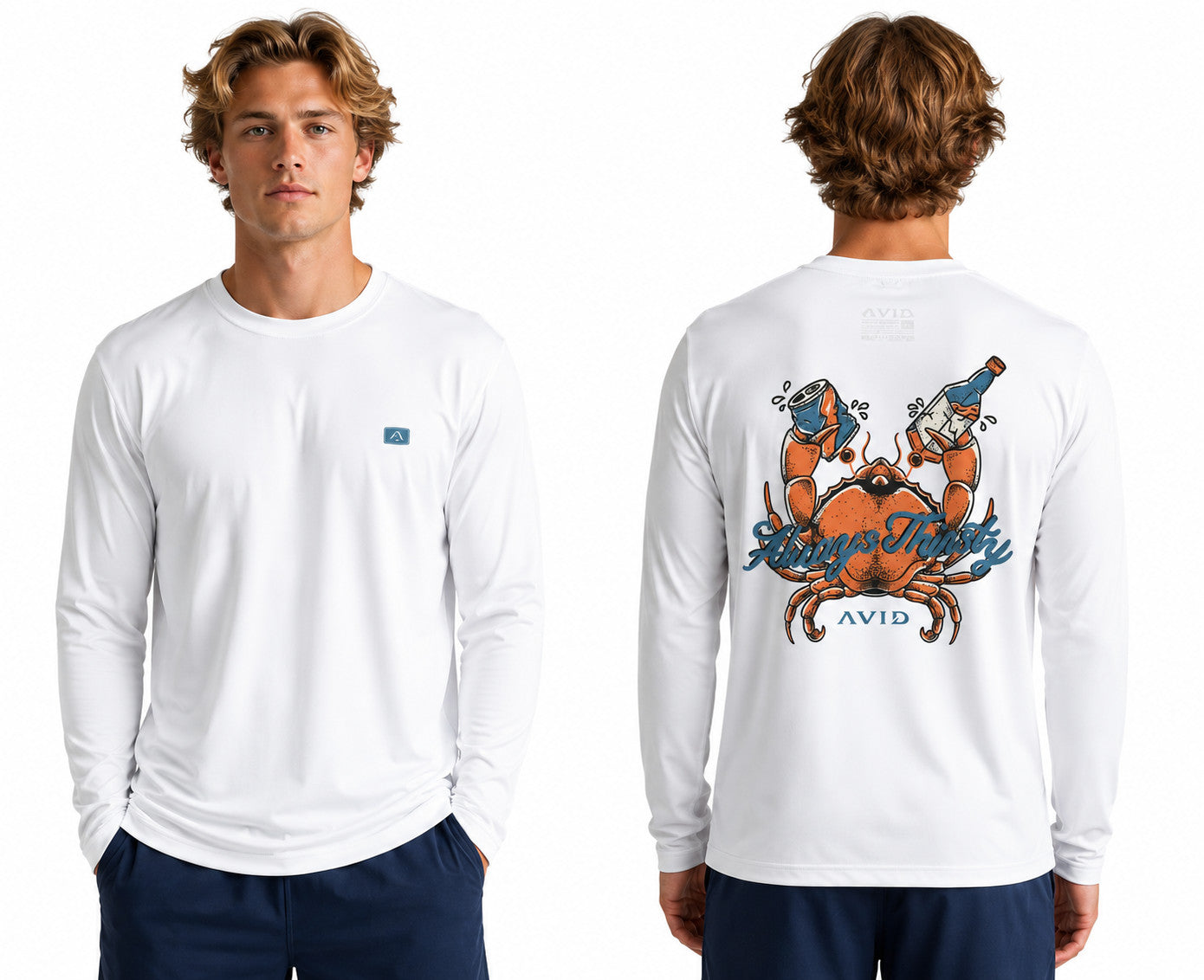 Avid Always Thirsty Avidry LS Shirt White
