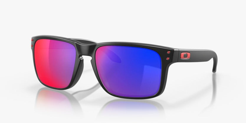 Oakley Matte Black w/ Positive Red Iridium Lense Holbrook Sunglasses