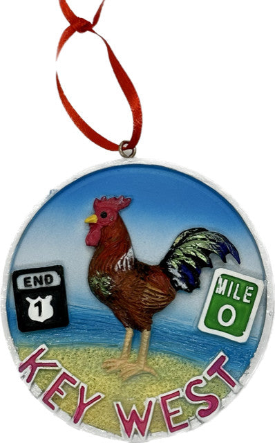 SMP Key West Rooster Hanging Ornament