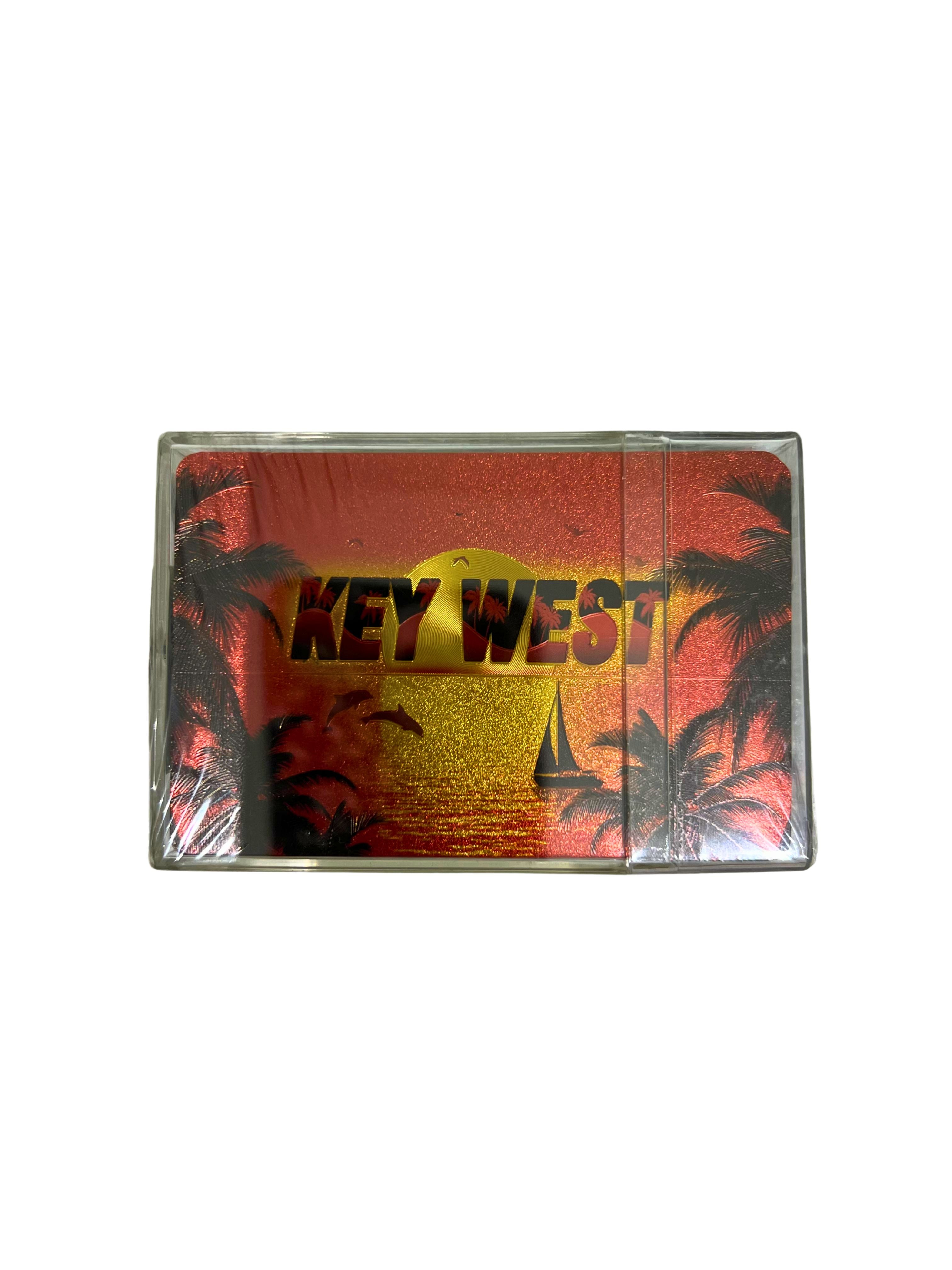 Key West Sunset Foil Playing Cards