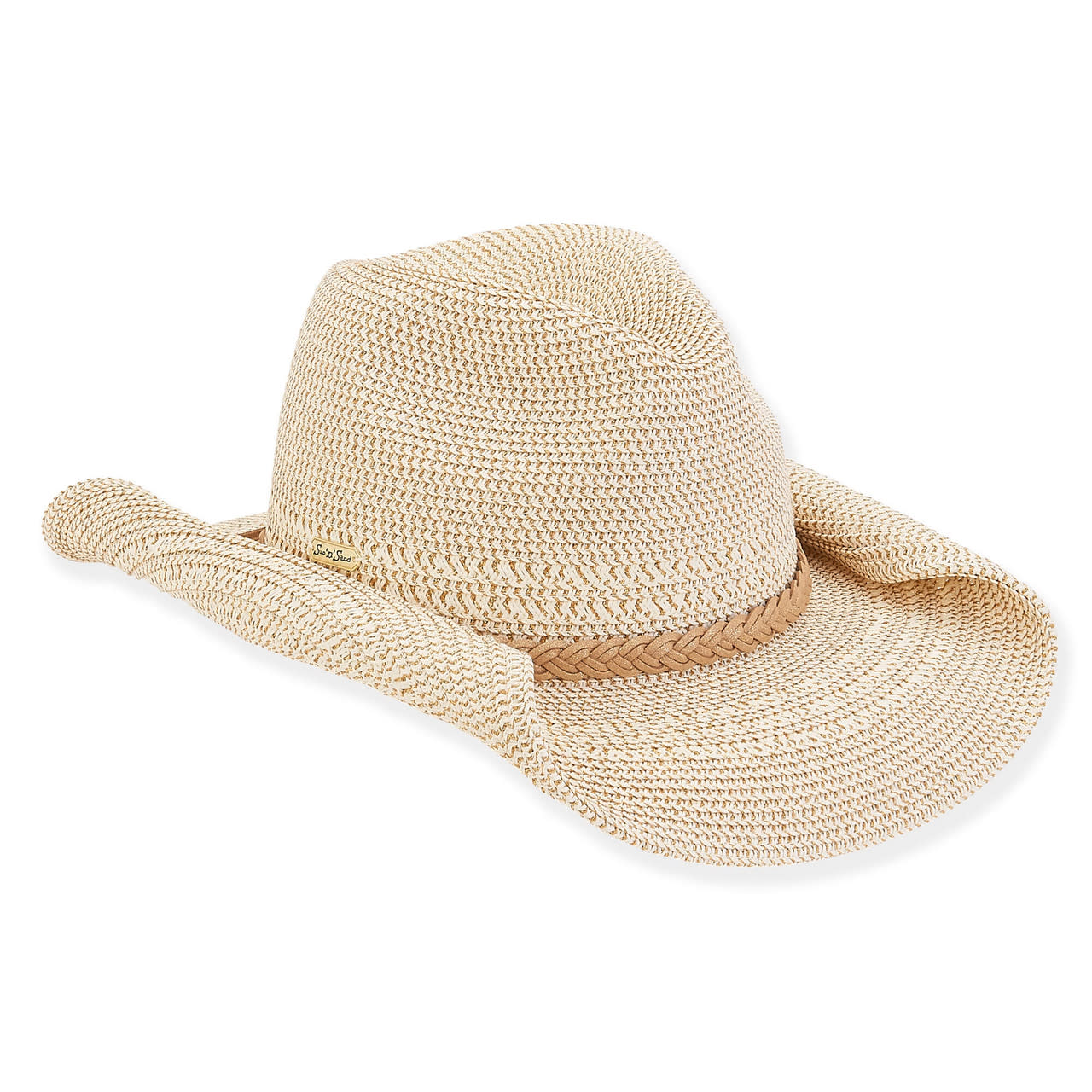 Sun 'N' Sand Kira Metallic w/ Braided Trim Western Hat