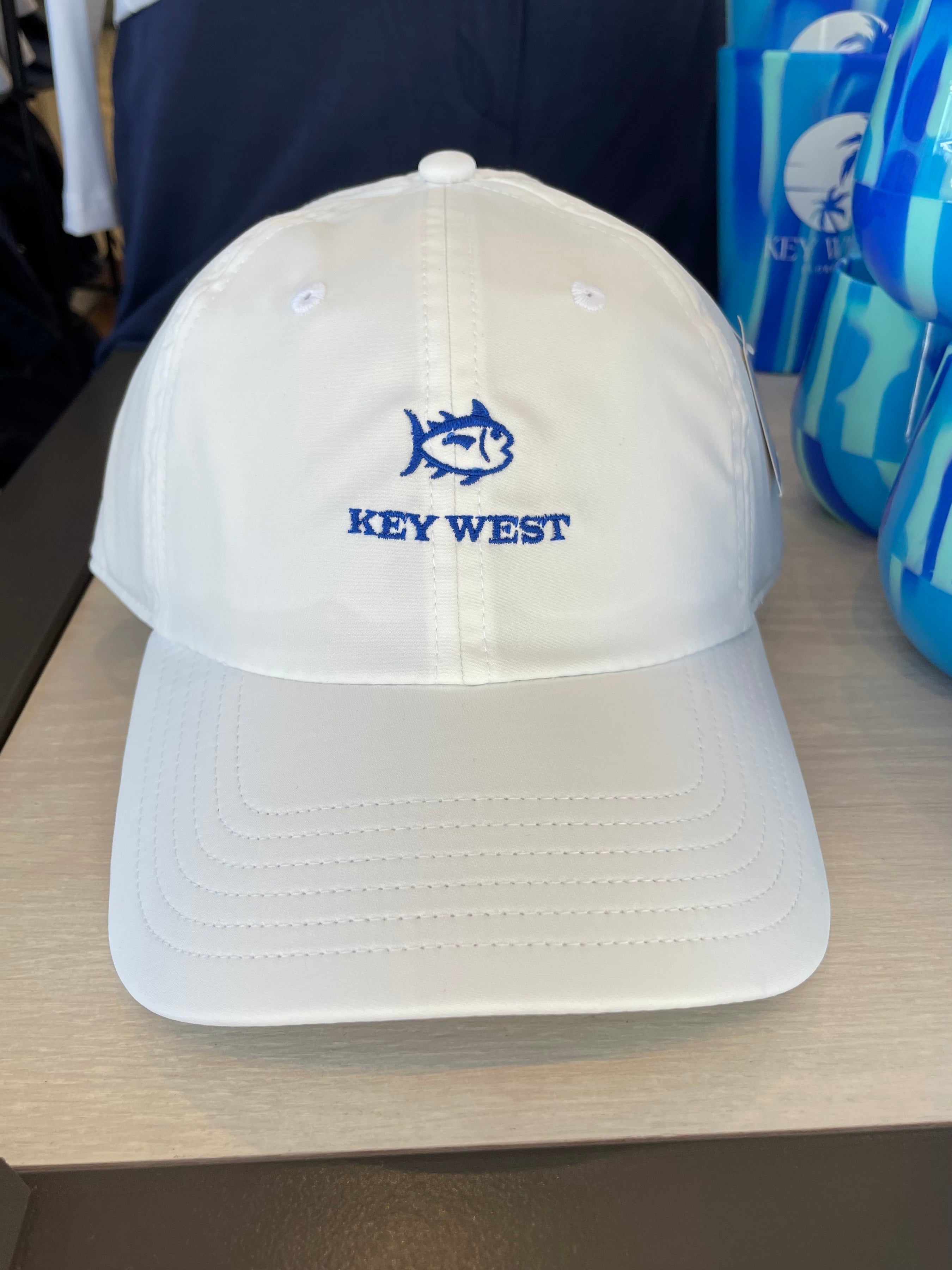 Southern Tide Key West Performance Hat — coastal performance baseball cap at Shaddow & Fish Key West boutique
100% Cotton Twill