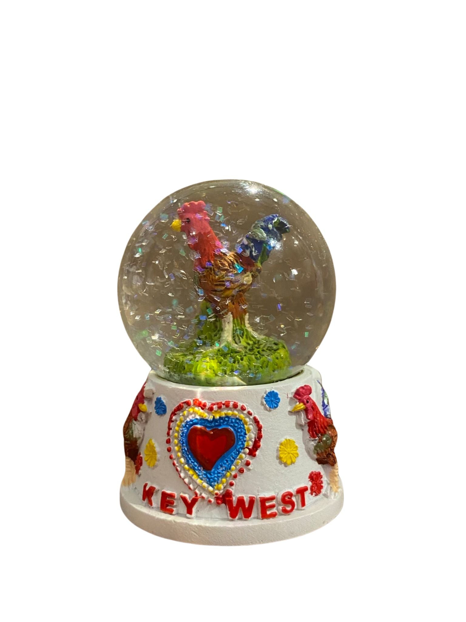 SMP Mini 45mm Key West Rooster Snow Globe