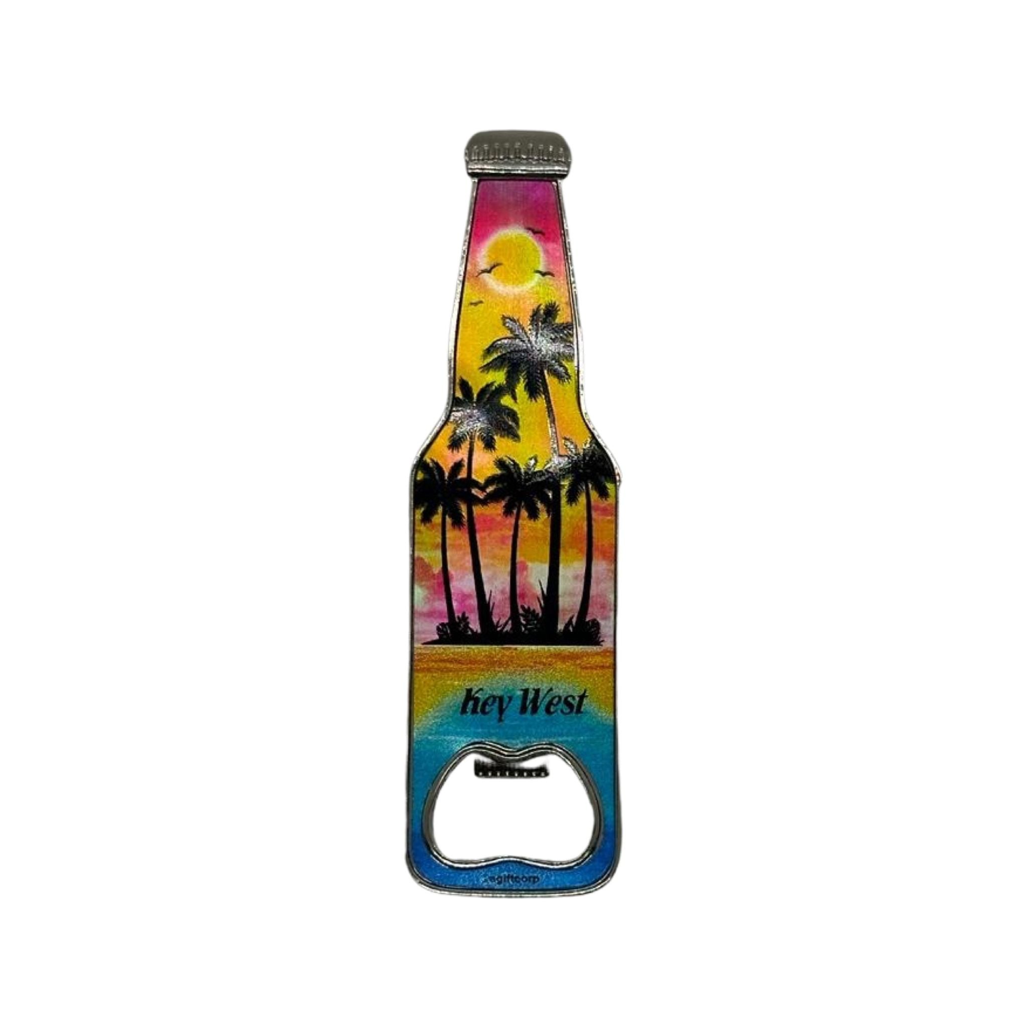 Palm Tree Metal Bottle Opener Magnet