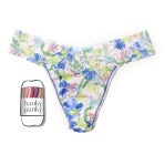 Hanky Panky Rolled Signature Original Lace Rolled Thong Brush Strokes O/S