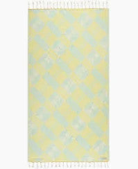 Sand Cloud Beach Towel Turtle Plaid