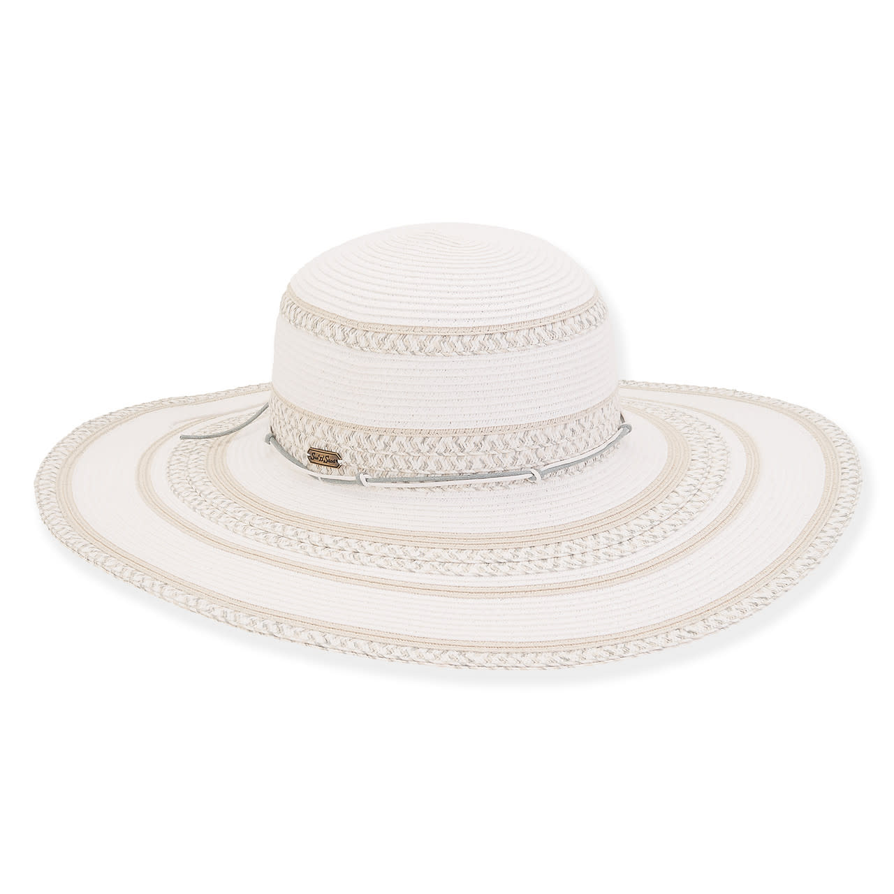 Sun 'N' Sand Saturn Paper Braid Floppy Hat