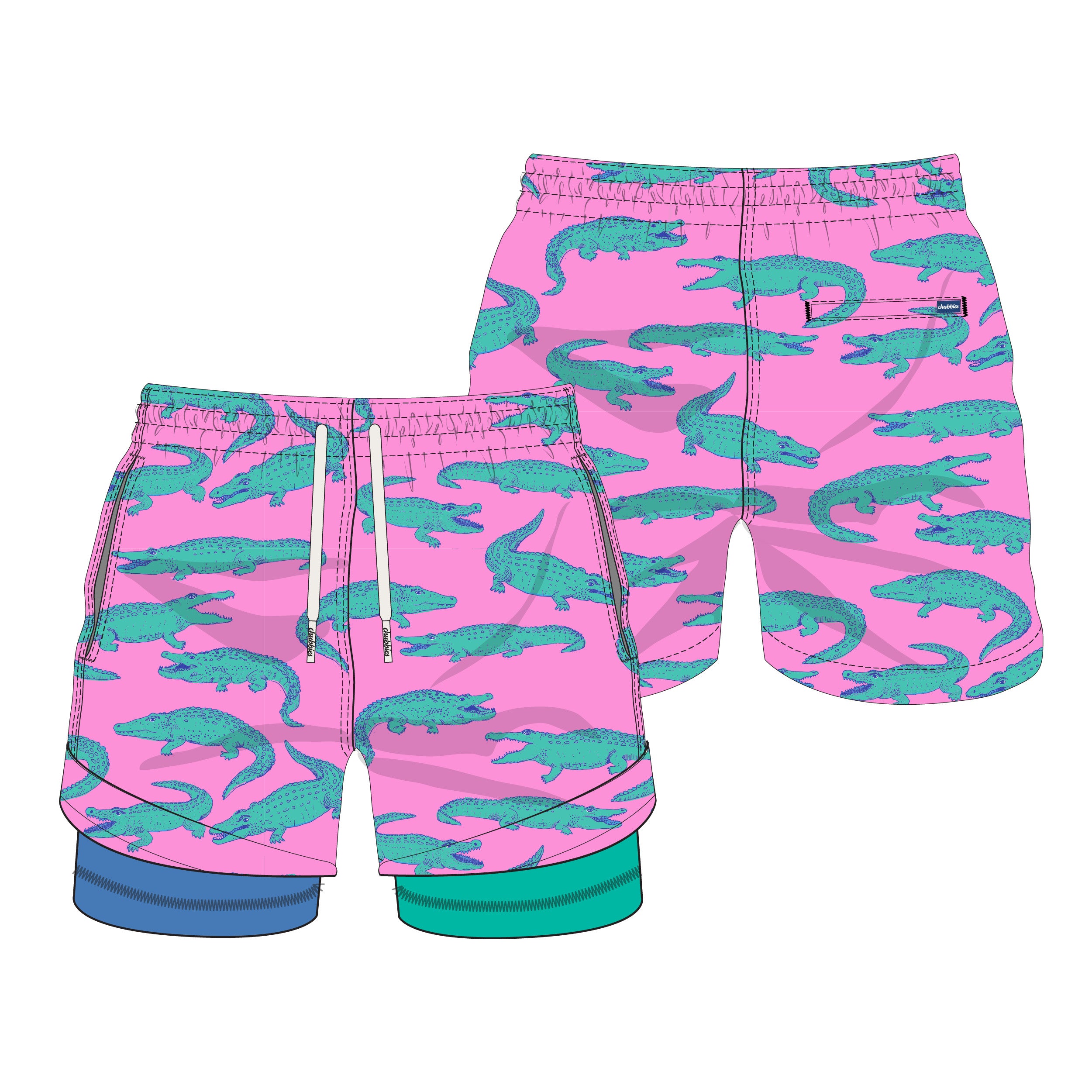 Chubbies Youth The Glades Lined Swim Trunks