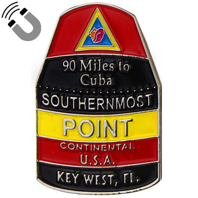 Key West Southernmost Point Metal Magnet