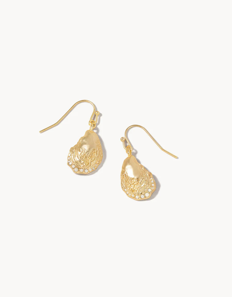 Spartina Oyster Drop Earrings Gold