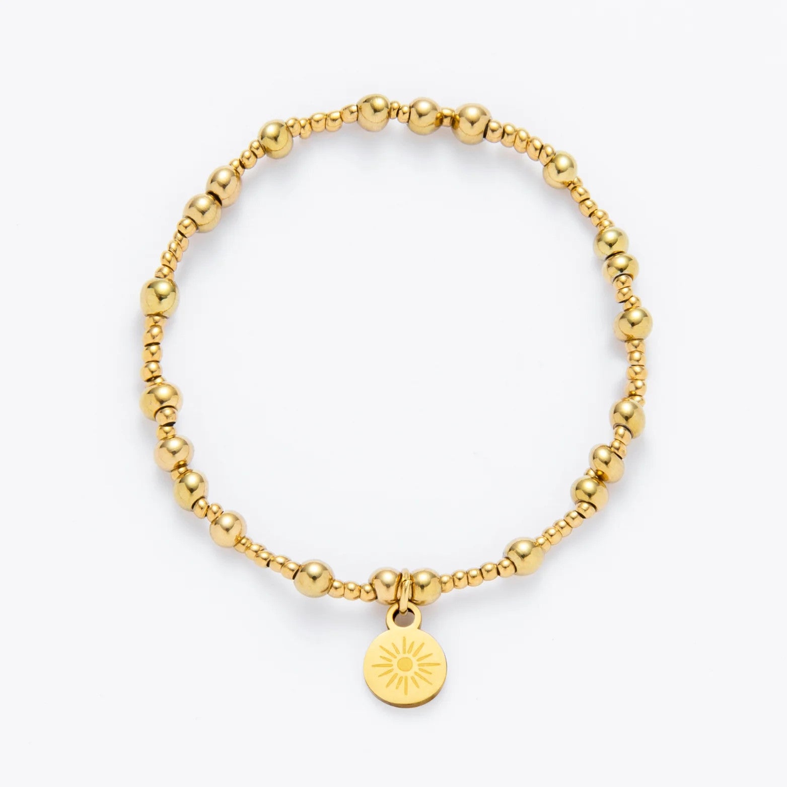 Mauka Mixed Gold Beaded Bracelet