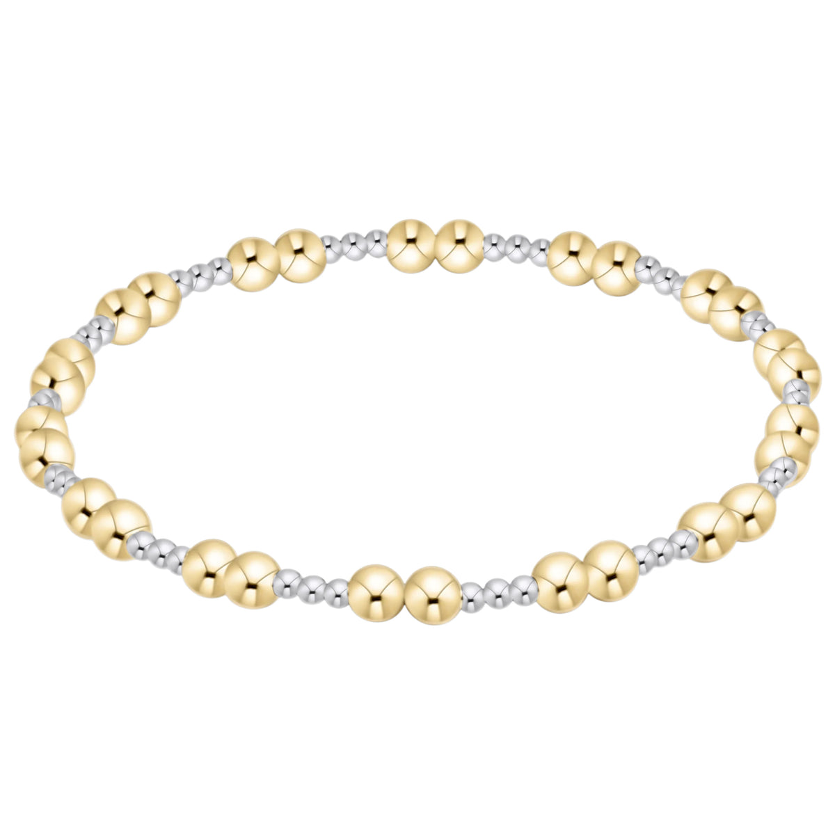 Enewton Extends Together 4mm Bead Bracelet Mixed Metal