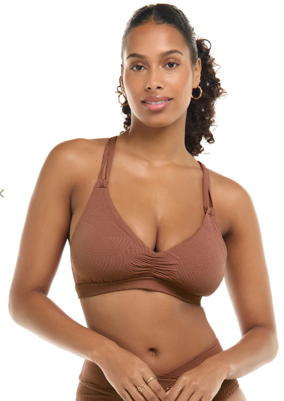 Skye Sarah Bikini Top Zen Garden Mahogany