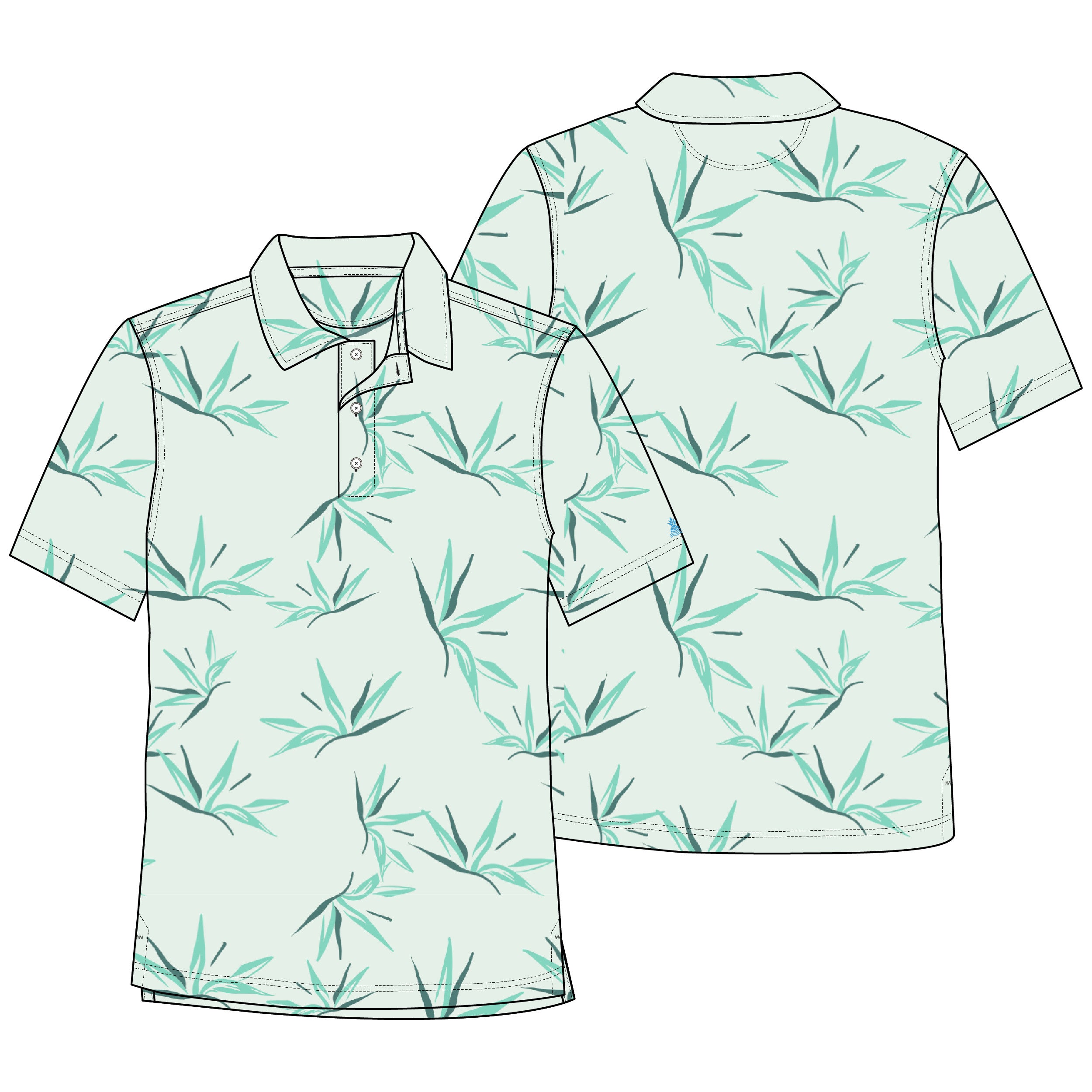 Chubbies The Green Thumb Performance Polo 2.0