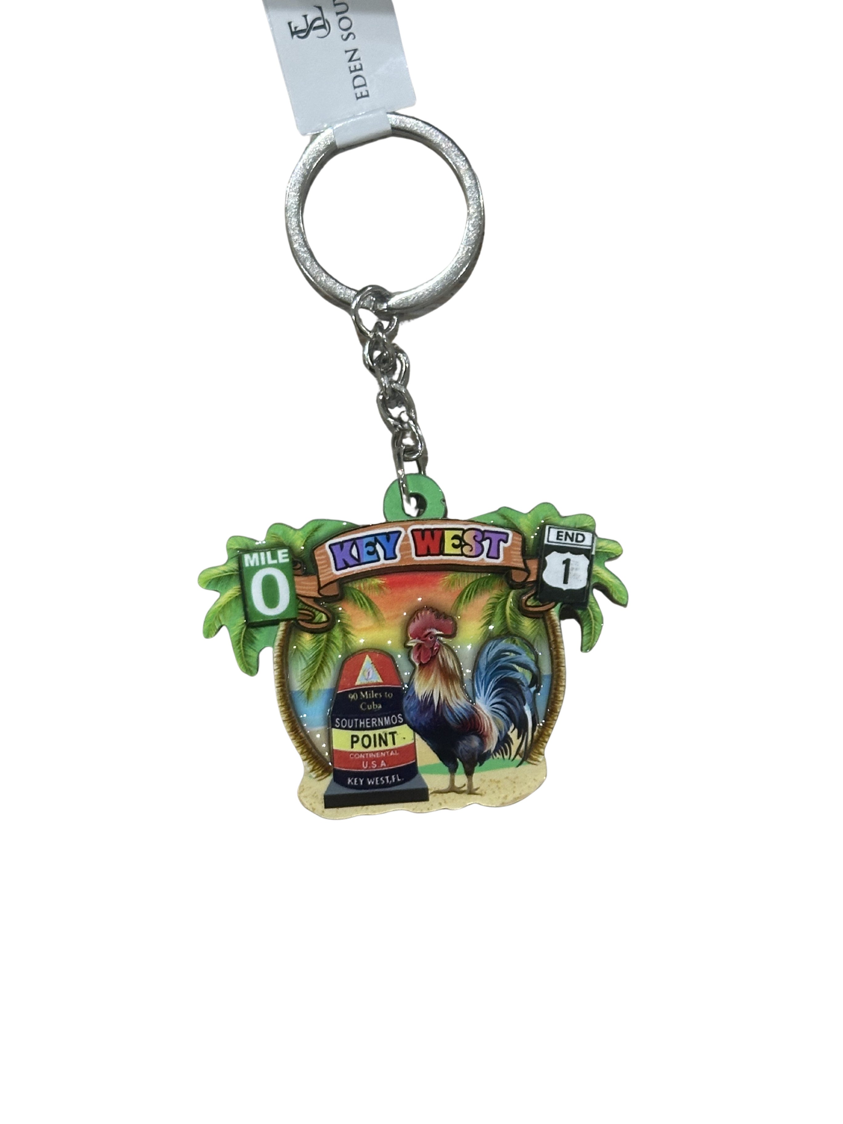 Key West Paradise Keepsake Keychain