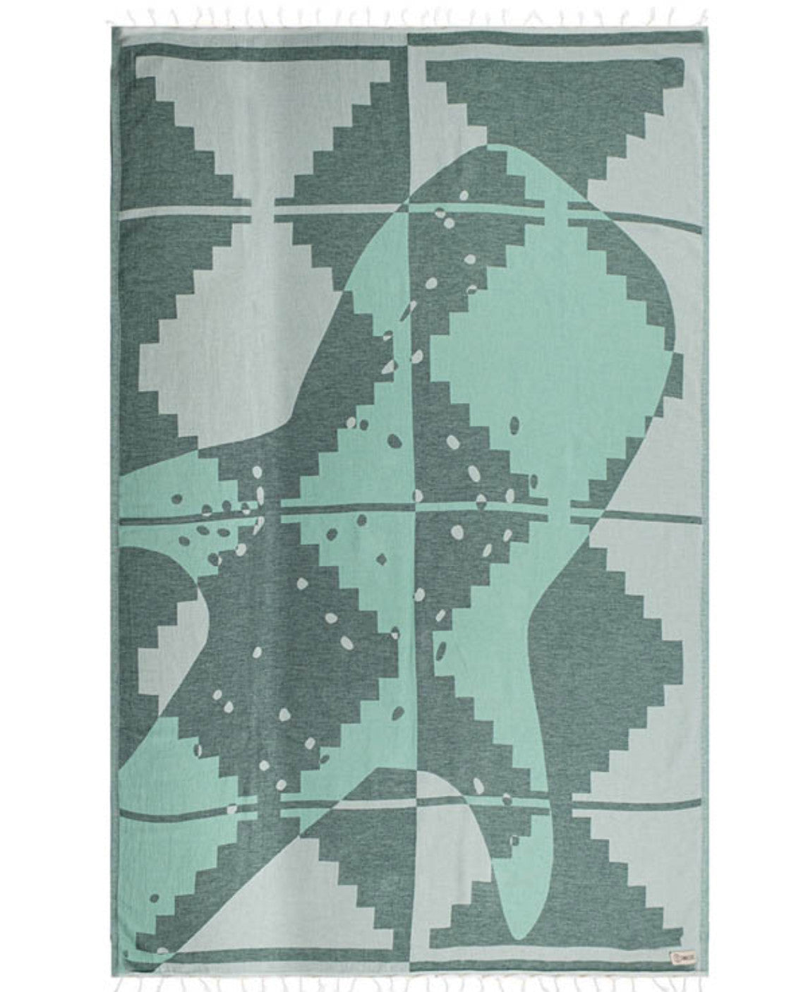 Sand Cloud Spike Large Towel Teal