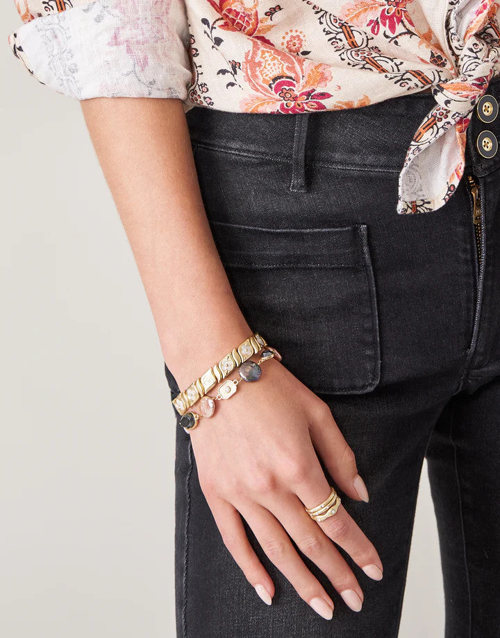 Spartina Linden Bracelet Black /Pink