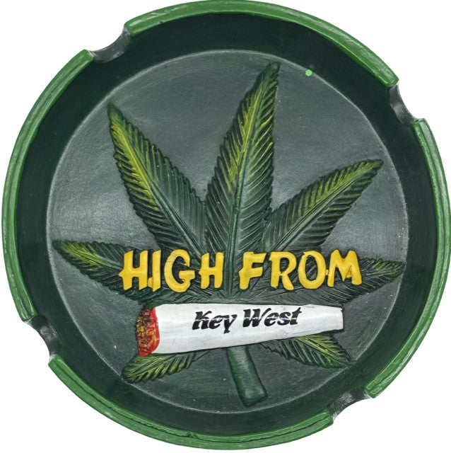 "High From" Key West Round 4.5" Ashtray