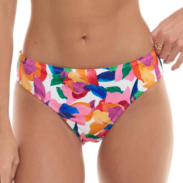Skye Fantasia Mid Waist Bikini Bottom Multi