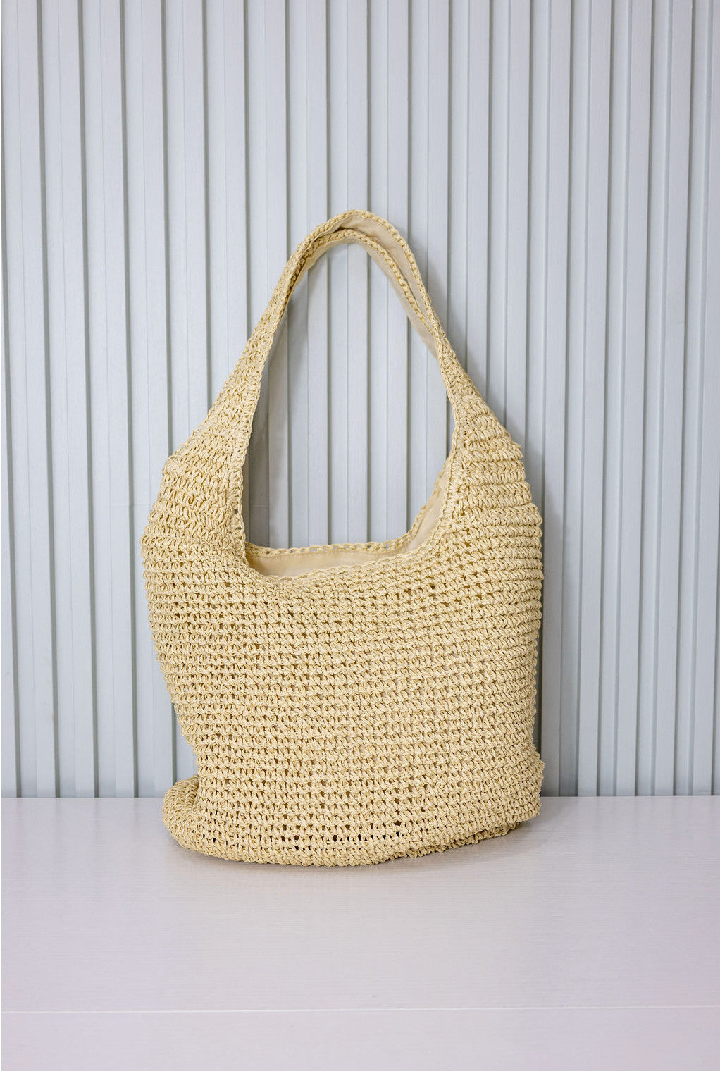 Shaddow and Fish Emily Hobo Bag Beige